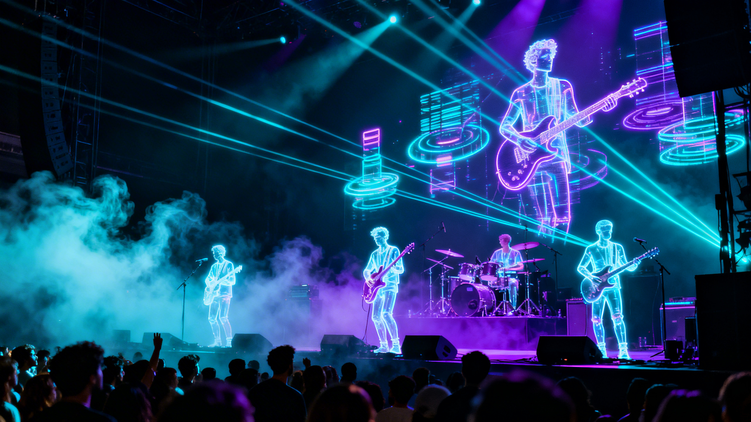 Gorillaz et les hologrammes : les coulisses d&rsquo;une scène impossible