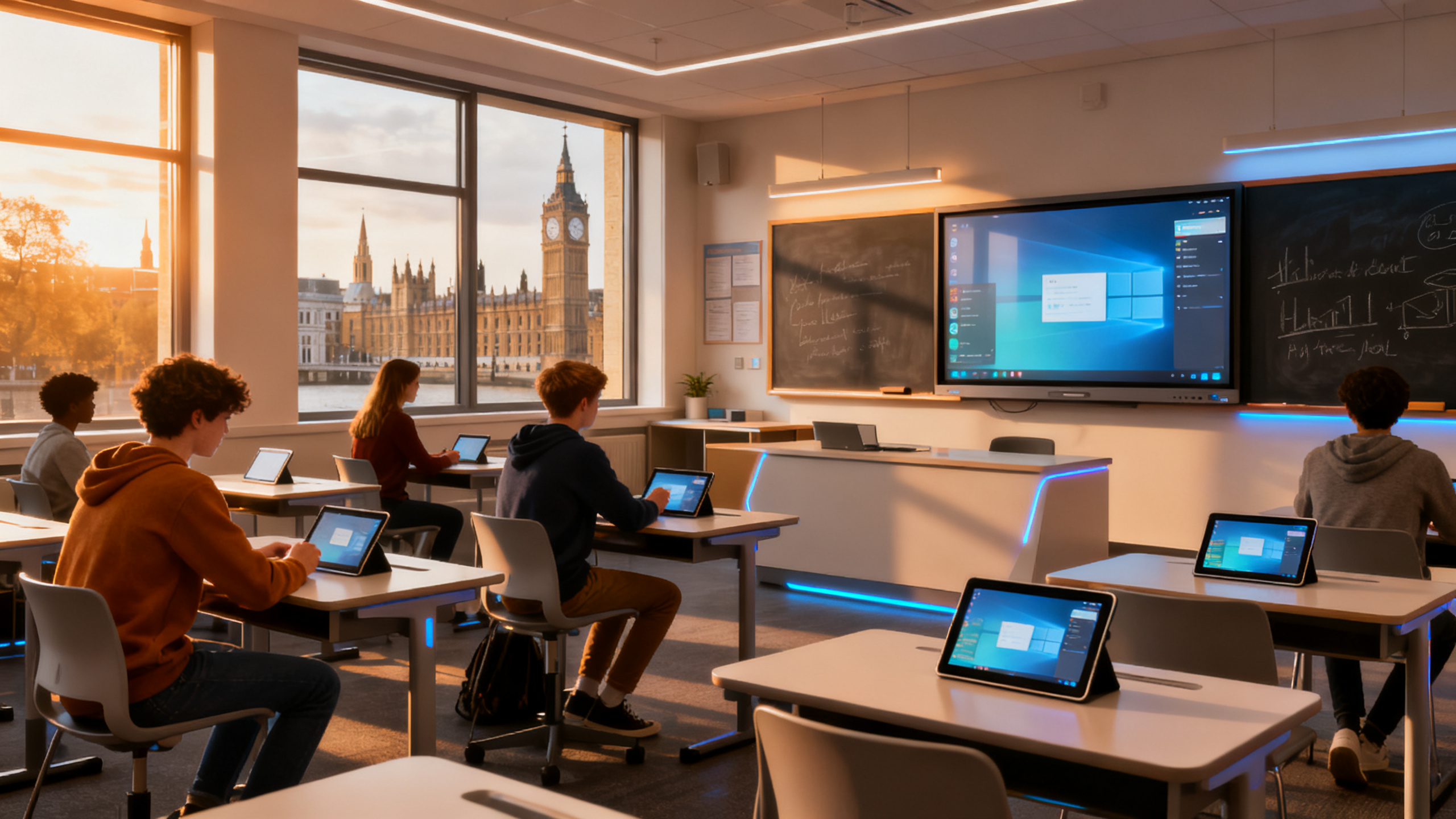 Dans une salle de classe à Londres, quand l&rsquo;IA remplace le tableau noir